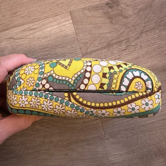 Vera Bradley Lemon Parfait Pattern Hard Rectangular Eye Glasses Case Clam Shell - Picture 5 of 10